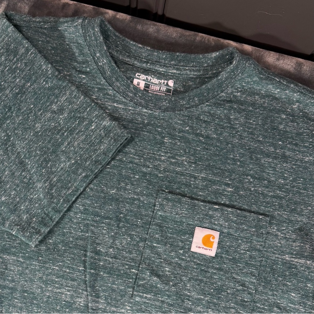 Carhartt Short Sleeve Heavyweight Pocket T-Shirt Men’s Size M (Loose Fit) Green
